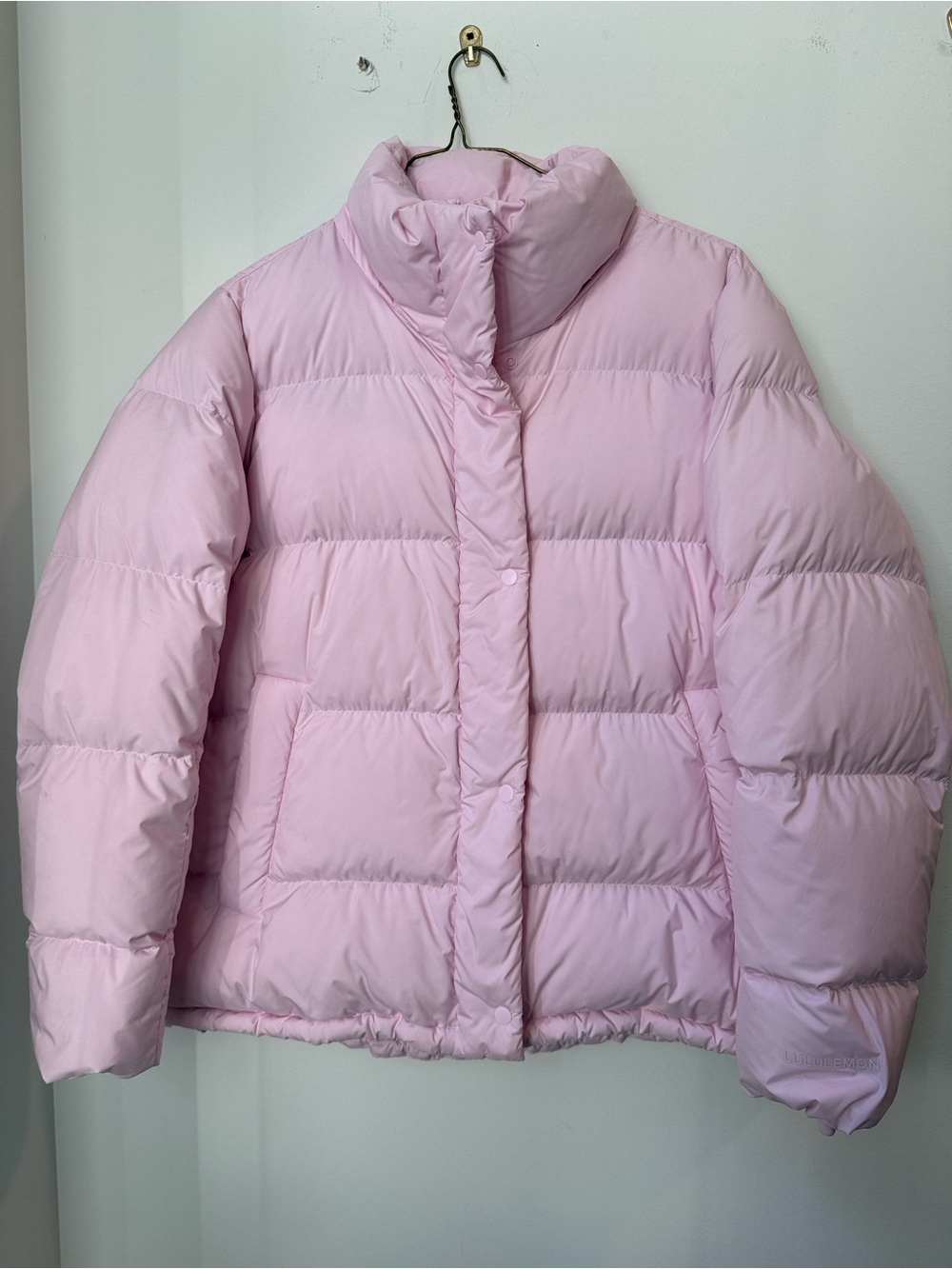 lululemon athletica Light Pink Puffy Jacket Size 14